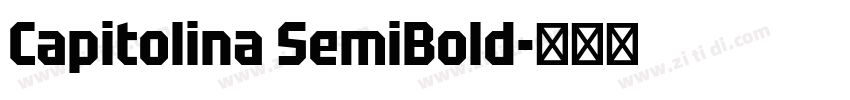 Capitolina SemiBold字体转换